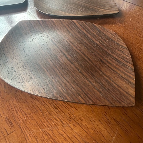 RARE Shigemichi Aomine Qty 4 Trays Vintage Teak Molded Bentwood Tray EUC - Picture 6 of 10